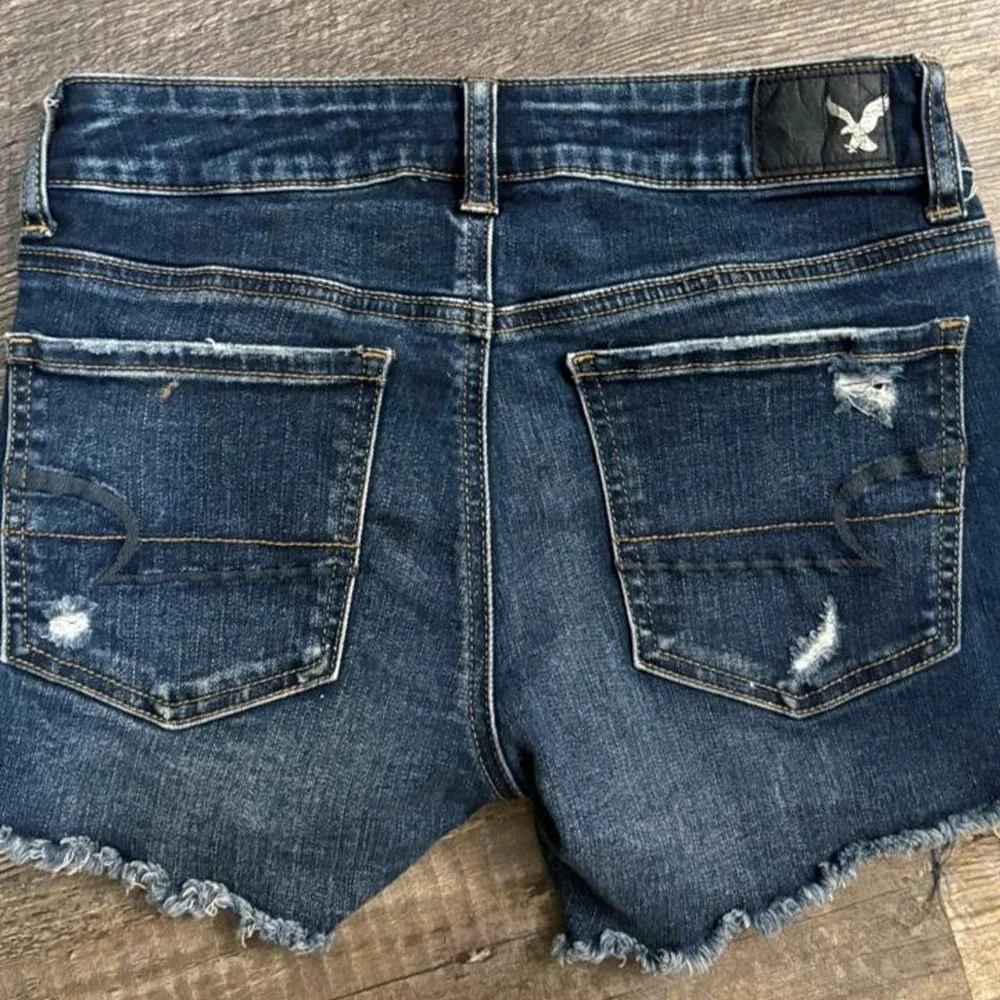 american eagle midi shorts